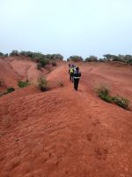 rote Dünenlandschaft bei Mirador de Abrante/La Gomera/Kanaren