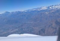 Rückflug mit Blick auf die Anden