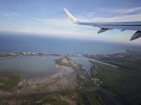 Heimreise aus Zypern; nach dem Start in Larnaca