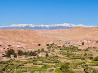 11. Tag - Blick vom Kasbah Ait Ben Haddou auf den Hohen Atlas