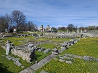Archäologische Zone in Philippi (Agora bzw. Forum)
