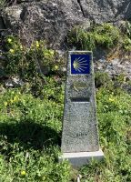 Spanien, Portugiesischer Jakobsweg Wegweiser 
