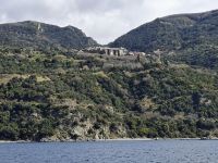 Schifffahrt zum Berg Athos... (Kloster Xeropotamou)