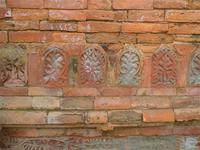 Verzierungen aus dem 15.Jh., Moschee in Sonargaon