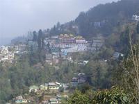 Blick auf Gangtok, Hauptstadt von Sikkim