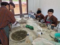Besichtigung der Kunstakademie in Thimphu