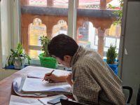 Besichtigung der Kunstakademie in Thimphu