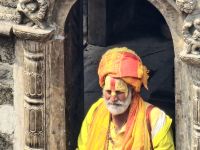 Besichtigung des Pashupatinath-Tempel-Komplexes, Sadhu