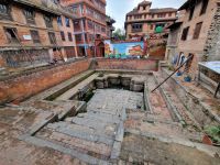 Stadtrundgang durch Bhaktapur, alte Wasserstelle
