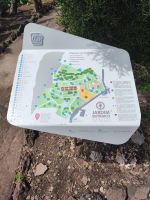 Tag 4 Blick auf den Lageplan vom botanischen Garten Funchal 