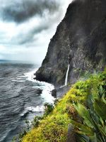 Der Brautschleierwasserfall auf dem Weg von Porto Moniz nach Sao Vincente