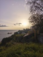 Tag 5 Blick auf Sonnenuntergang an der Küste von Camara do Lobos 