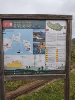 Tag 6 Blick auf Wandertafel der Wanderung an Ostkapspitze Sao Lourenco 