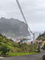 Tag 7 Blick auf den Adlerfelsen an der Küste Porto da Cruz 