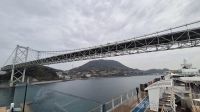Durchfahrt Kanmon Brücke zwischen Kyushu und Honshu