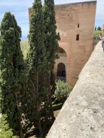 Turm des Nasridenpalastes in der Alhambra