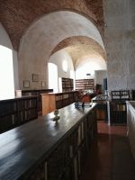 Teil der Bibliothek in der Universität Coimbra - Portugal 