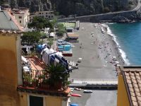 Minori, Blick auf den Strand