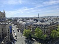 Paris (Ausblick von der Terrasse der Galerie Lafayette - Blick zum Eifelturm)