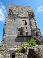 Donjon (Wohnturm), Burg Puivert, Frankreich