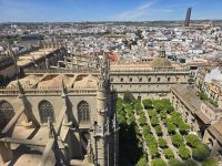 Blick vom Giralda Turm der Kathedrale in Sevilla