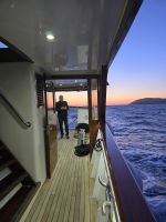 Sonnenuntergang vom Schiff