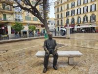 Statue von Picasso vor seinem Geburtshaus in Malaga