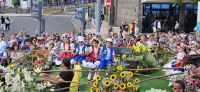 Festwagen zum Blumenfest