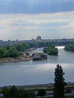 Zusammenfluss von Sawa und Donau in Belgrad