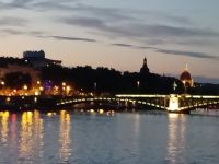 Abenddämmerung in Lyon