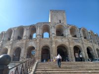Aufstieg zur Arena von Arles