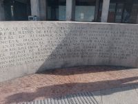 Plaza de la Provincia - Erinnerung an Beitritt Spaniens zu EU -  Madrid 