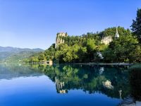 Postkartenmotiv in Bled