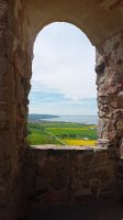 Vätternsee von Ruine Brahehus