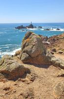 Corbiere-Leuchtturm an der Südwestspitze von Jersey