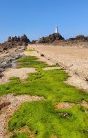 Corbiere-Leuchtturm bei Ebbe