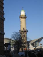 Leuchtturm Warnemünde und Teepott
