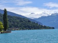 Schifffahrt auf dem Thunersee (Blick auf Eiger, Mönch und Jungfrau)
