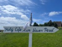 Cafewegweiser auf Hallig Hooge