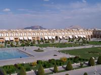 Isfahan- Blick vom Ali-Qapu- Palast auf den Imam-Platz