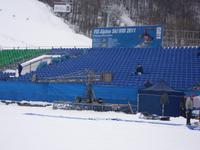 Aufbau für 4 Schanzen Tourne