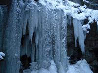 Eisvorhänge in der Breitachklamm