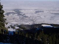 Blick hinunter auf Nesselwang