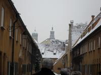 Blick auf den Rathausturm und den Perlachturm (von links)