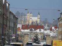 Blick auf die Kirche von Stadtamhof