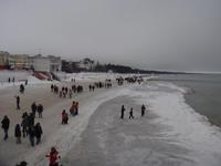 die Ostsee gefriert langsam