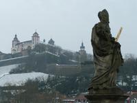Blick zur Festung Marienberg in Würzburg
