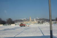 Red Bull Arena Leipzig im Winterkleid