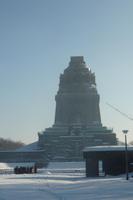 Völkerschlachtdenkmal Leipzig im Winterkleid