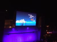 Lasershow an Bord